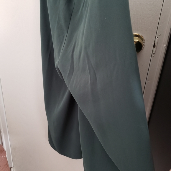 Button Neck Gaucho Jumpsuit - Picture 3 of 3